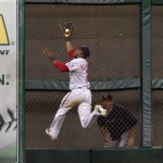 Bernadina's Aug2012 catch in Houston remains a franchise highlight.  Photo zimbio.com