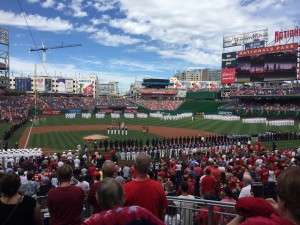 Pre-game Ceremony at Nats Park 9/11/16. Photo Todd Boss
