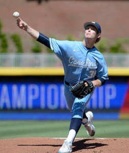 J.B. Bukauskas, three years after being a potential first round pick out of Stone Bridge in Ashburn, may be a top 10 pick in 2017 out of UNC. Photo via chapelboro.com